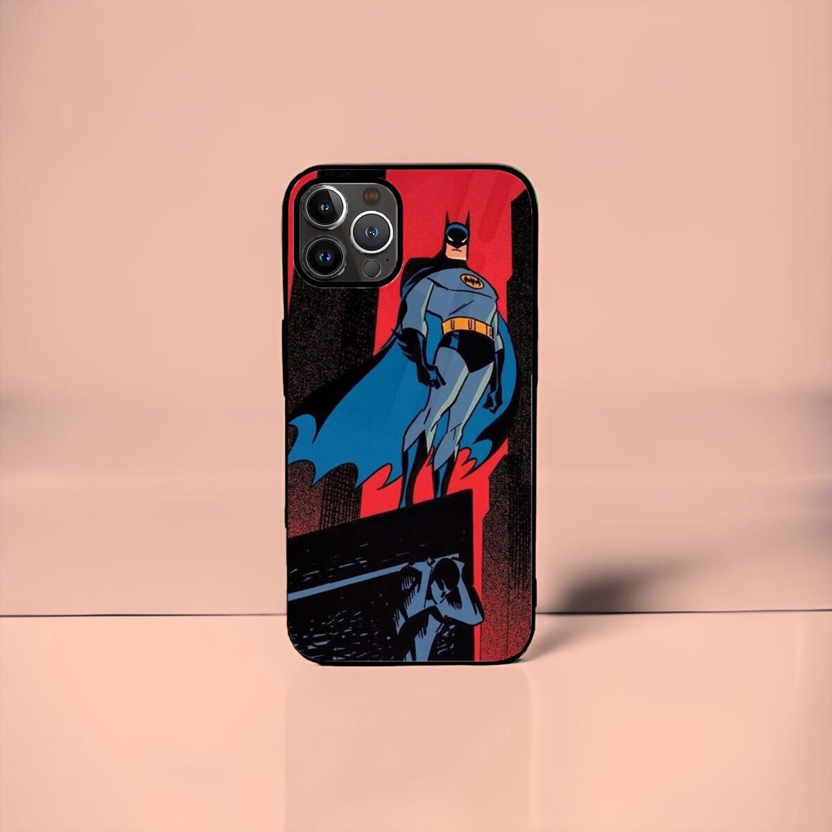 Bat man Standing Pose Mobile Glass Case