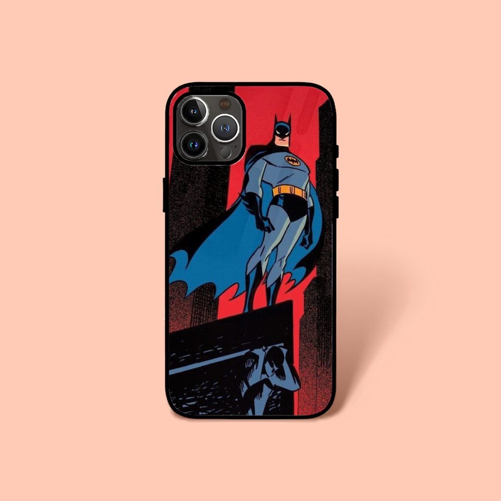 Bat man Standing Pose Mobile Glass Case