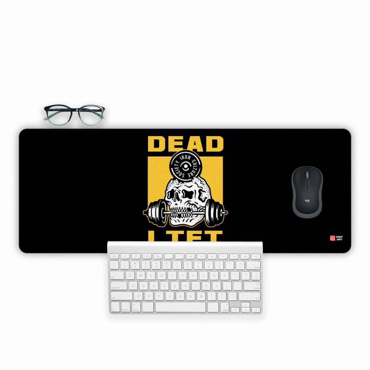 Dead Lift Skull Printed Gaming Mousepad