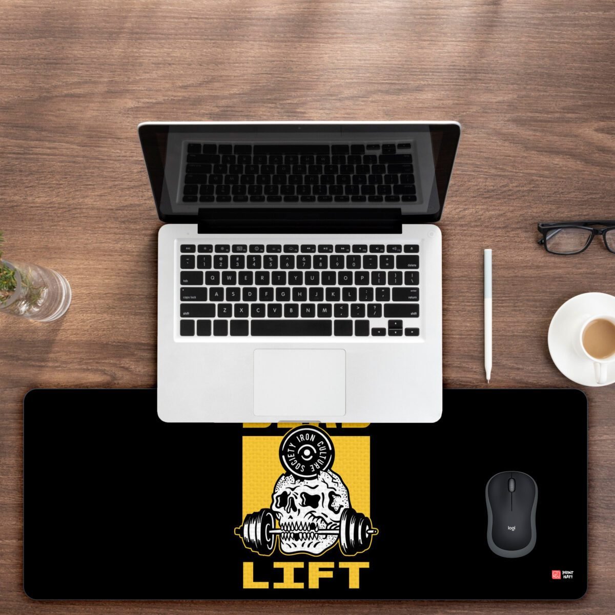 Dead Lift Skull Printed Gaming Mousepad