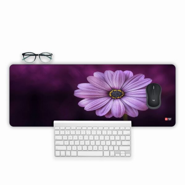 Lavender Flower Printed Gaming Mouse Pad