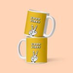 Good Vibes Printed White Coffee Mug