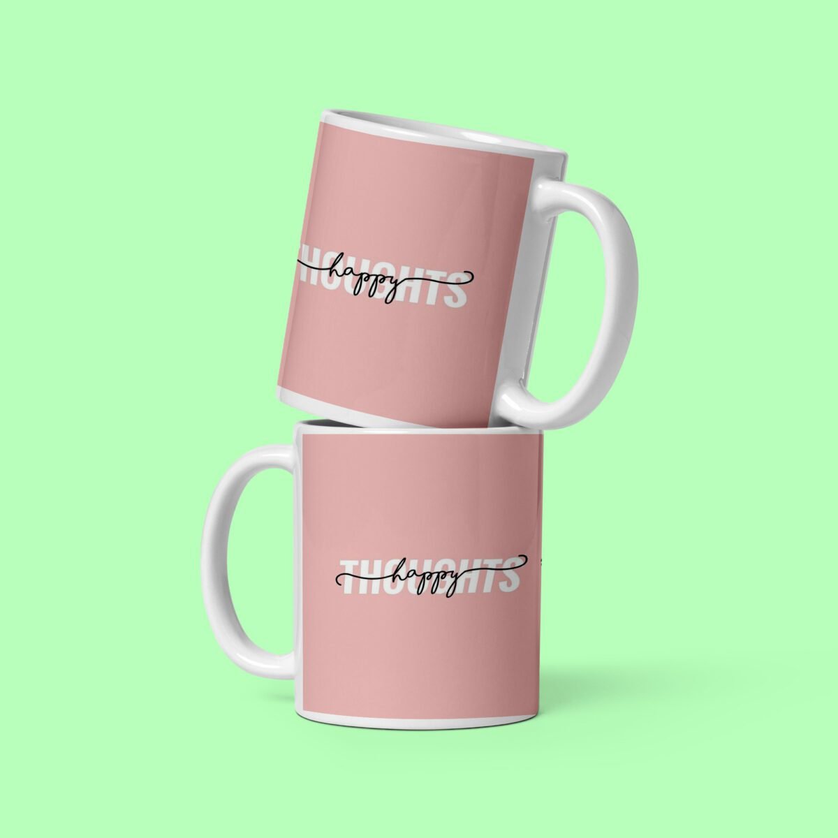 Happy Thoughts Printed Coffee Mug