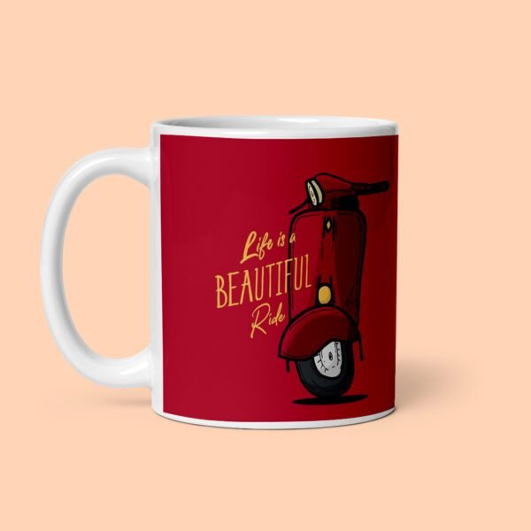 Life is a Beautifull Ride Printed Coffee Mug