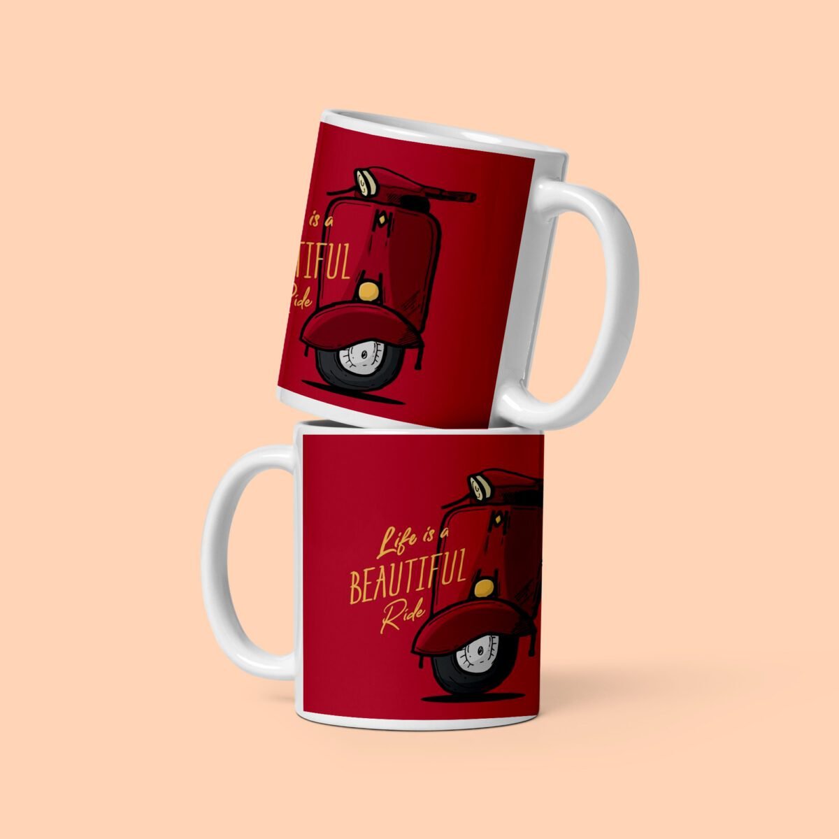 Life is a Beautifull Ride Printed Coffee Mug