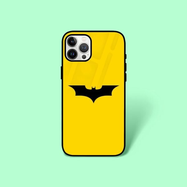 Bat Man Yellow Mobile Glass Cover