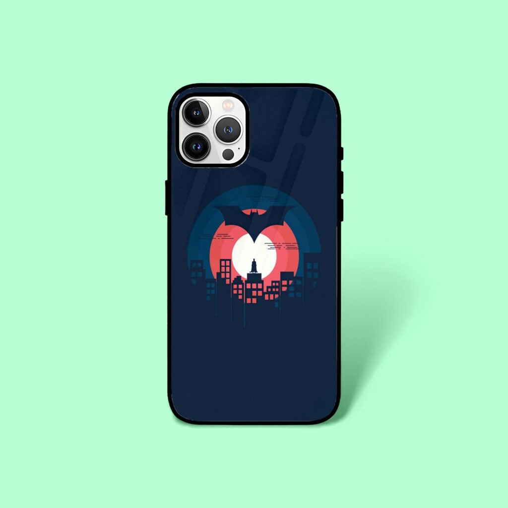 Bat man Bat Flying Mobile Glass Case