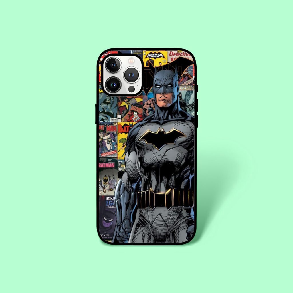 Bat Man Comic Mobile Glass Case
