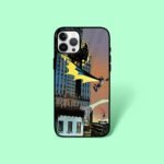 Bat Man Flying Mobile Glass Case