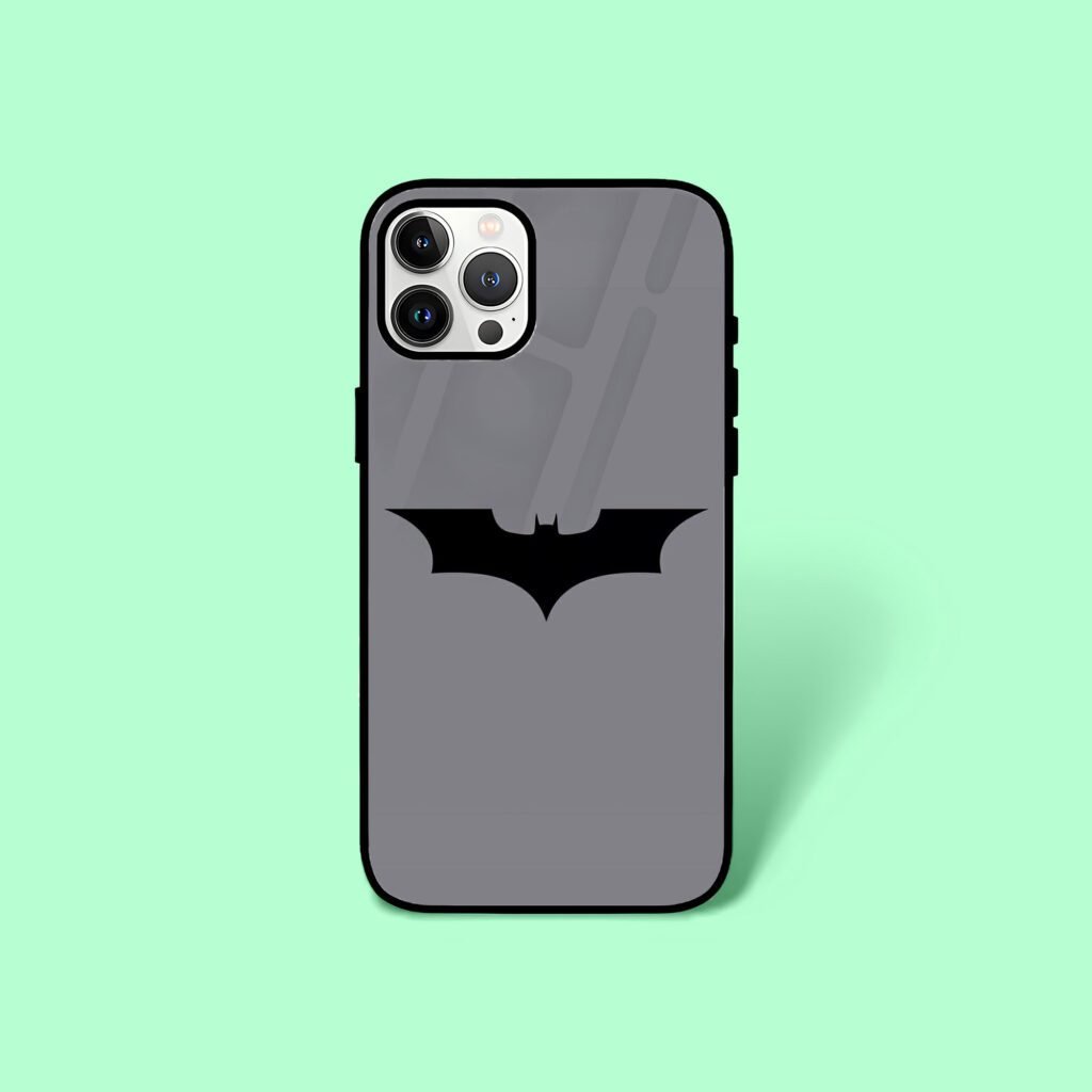 Bat Man logo Grey Mobile Glass Case