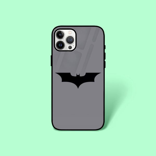 Bat Man logo Grey Mobile Glass Case