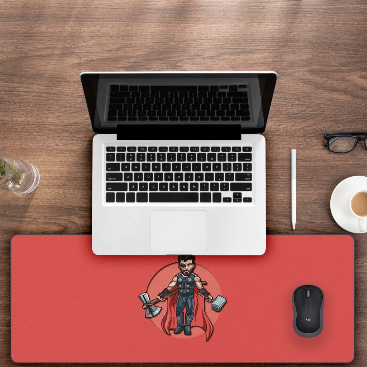 Captain America Cartoon Printed Gaming Mouse Pad