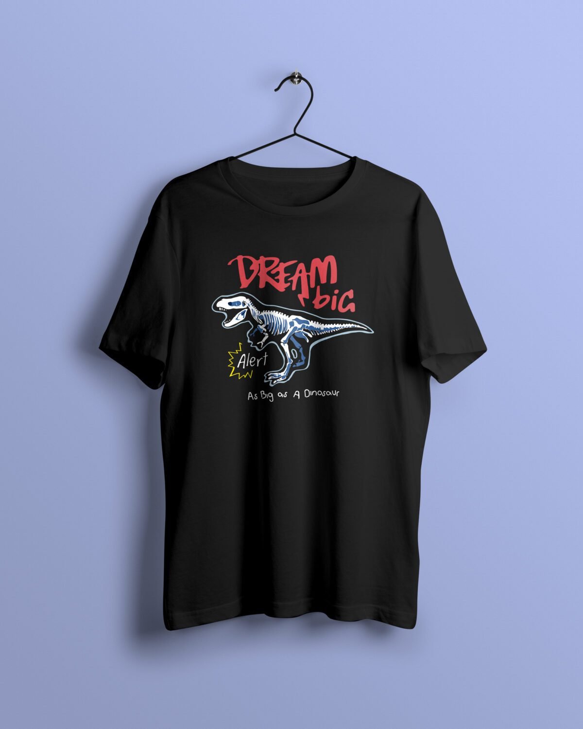 Dream big black Tshirt printhati