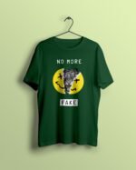 No More fake Green Tshirt printhati