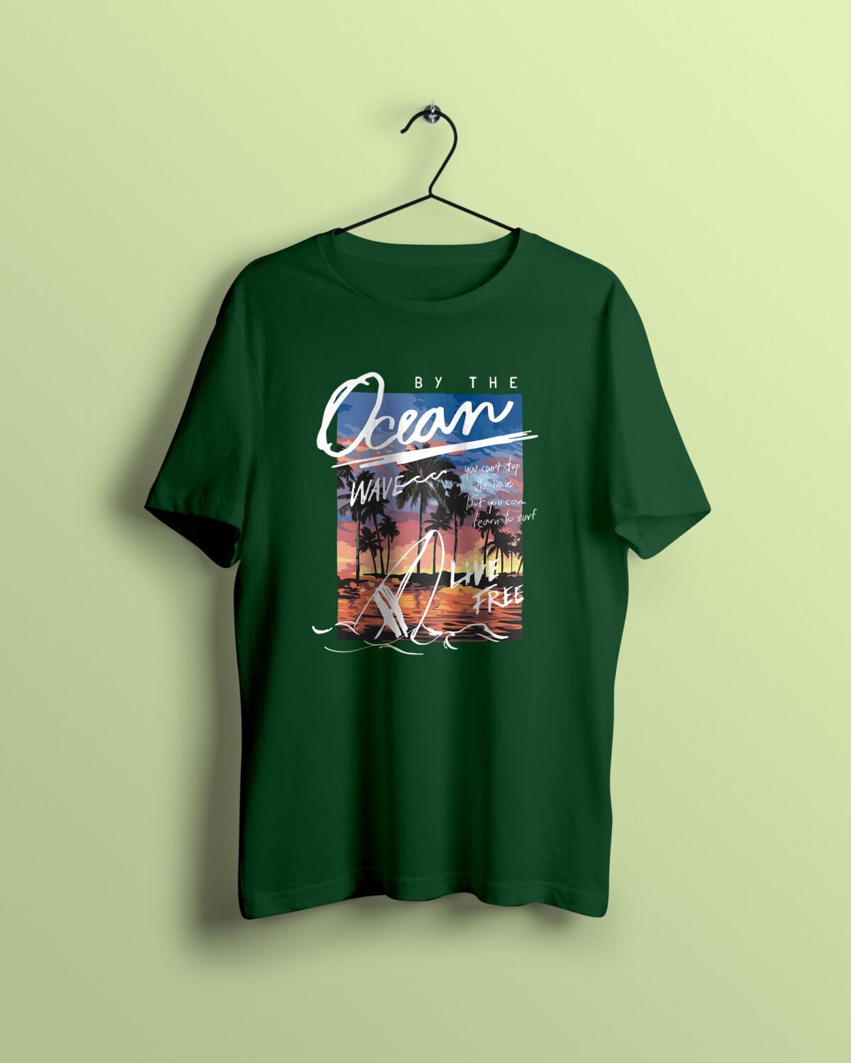 by the ocean green Tshirt printhati