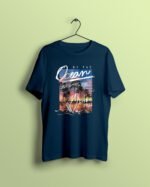 by the ocean petrol blue Tshirt printhati