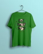 eat sleep poop flag green Tshirt printhati