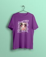 girl power purple Tshirt printhati