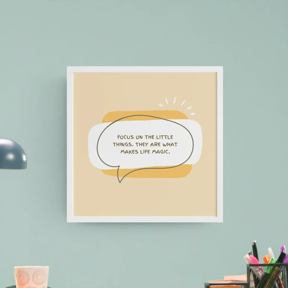 Focus on Little things Framed Poster