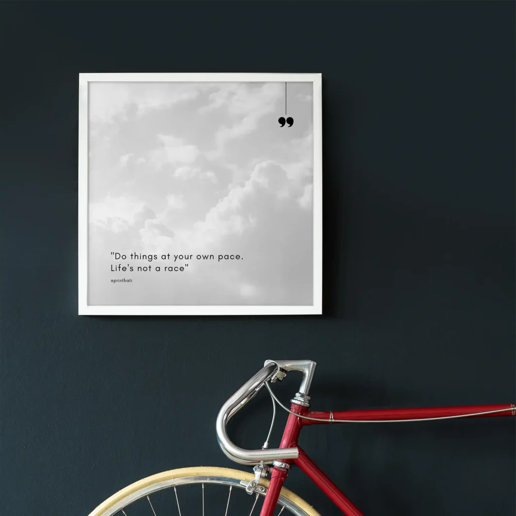 Do things at your own Peace Framed Poster
